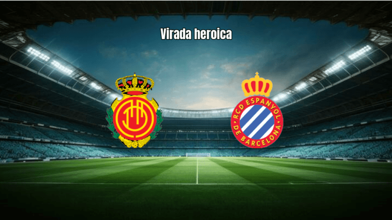 Mallorca vira sobre o Espanyol com gol nos acréscimos na La Liga