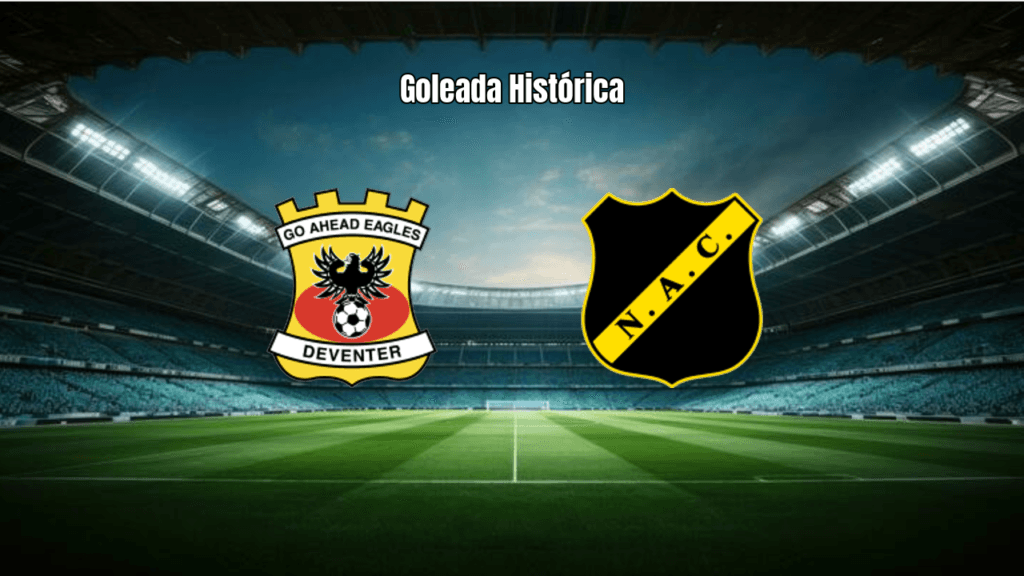 GO Ahead Eagles 6-0 NAC Breda: Breum brilha em goleada histórica