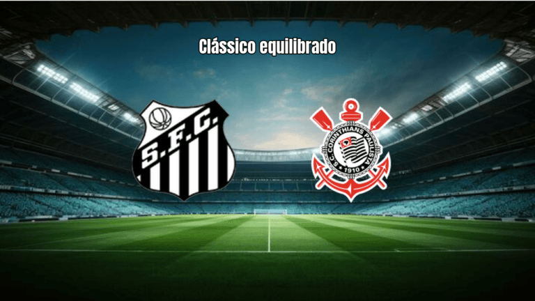Santos e Corinthians empatam em 1 a 1 no clássico da Série A