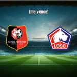 Lille vence Rennes fora de casa em jogo agitado da Ligue 1