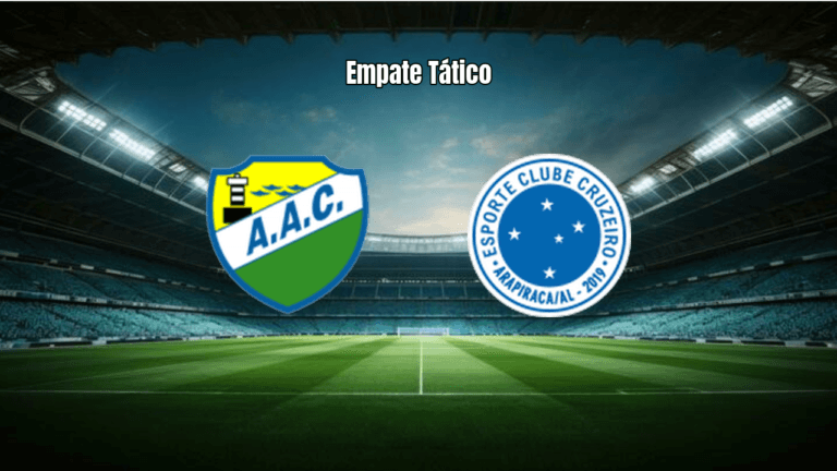 Coruripe 1x1 Cruzeiro Arapiraca: Empate nos acréscimos na Copa Alagoas