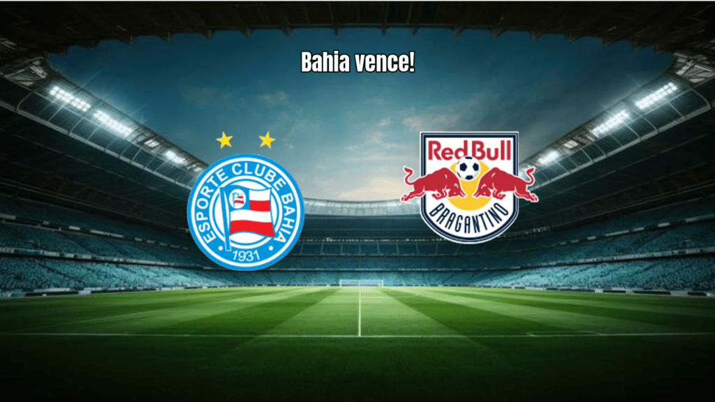 Bahia vence RB Bragantino por 2 a 0 na Arena Fonte Nova
