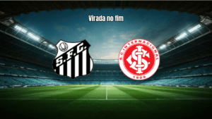 Internacional vence Santos de virada no fim com gol de Carbonero