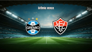 Grêmio vence o Vitória por 2 a 0 na Arena com gols de Camutanga e Amuzu