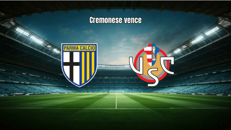 Cremonese vence Parma por 2 a 0 fora de casa na Serie A