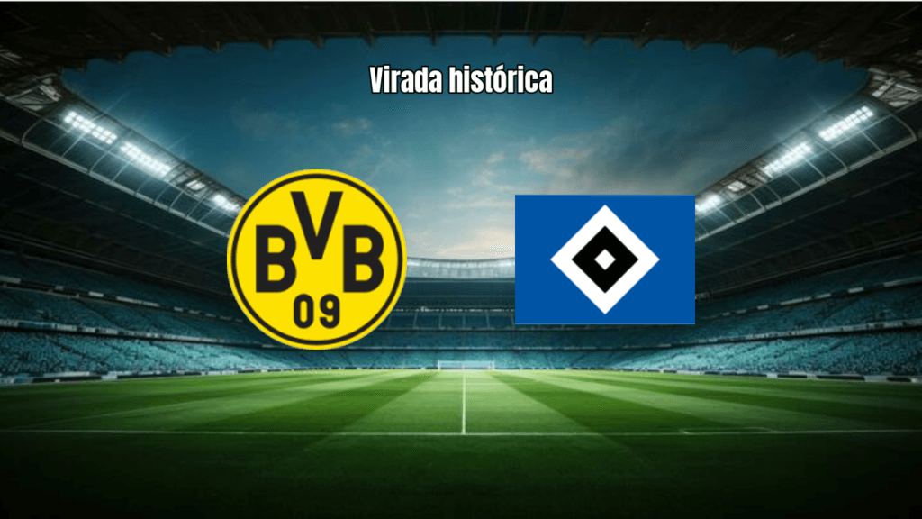 Dortmund vira sobre o Hamburgo em jogo eletrizante da Bundesliga