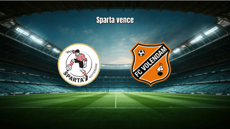 Sparta Rotterdam vence FC Volendam por 2-0 na Eredivisie