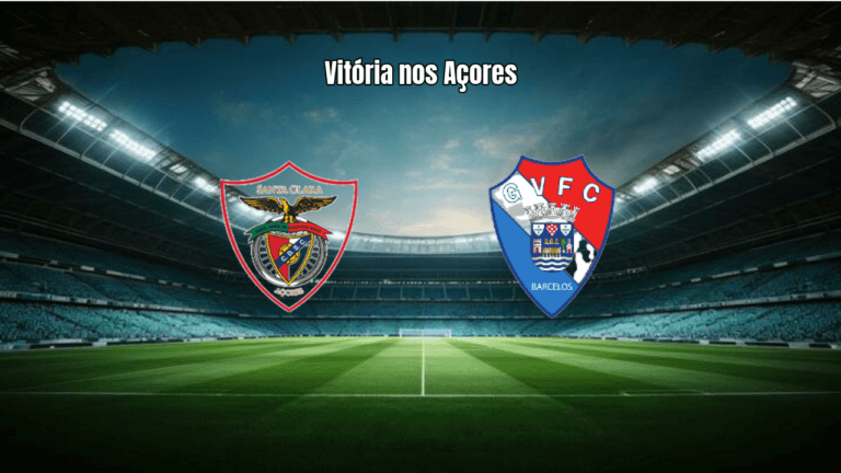 Santa Clara vence Gil Vicente no fim com gol de Vinicius Lopes
