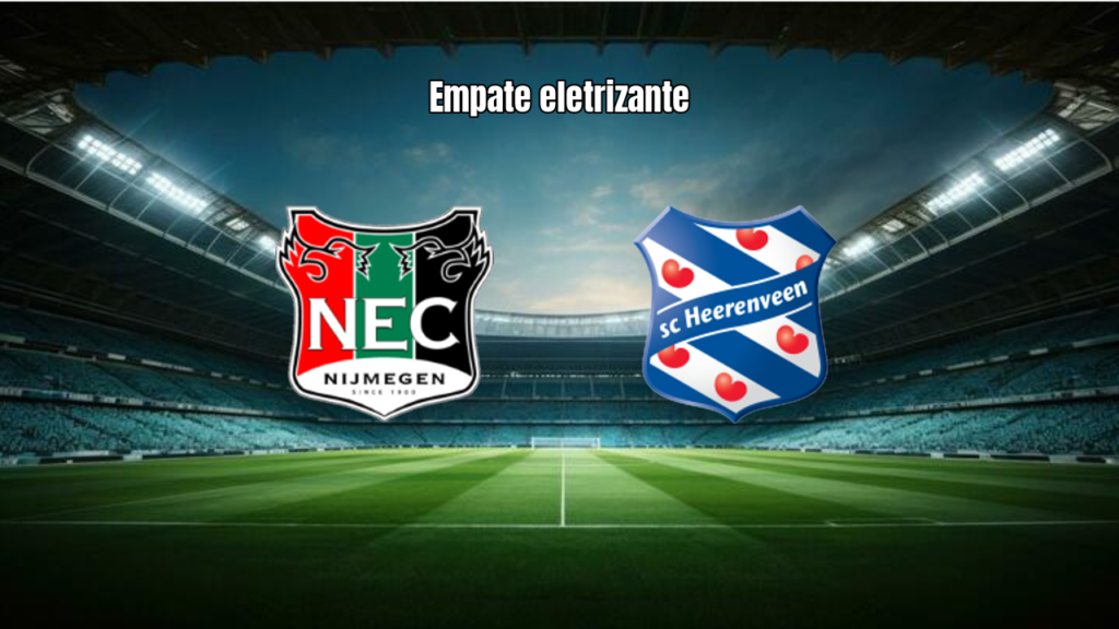 NEC Nijmegen e Heerenveen empatam em 2-2 na Eredivisie holandesa