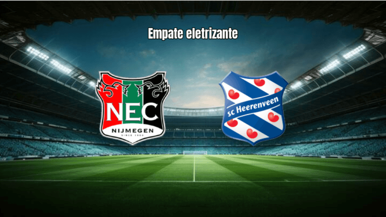 NEC Nijmegen e Heerenveen empatam em 2-2 na Eredivisie holandesa