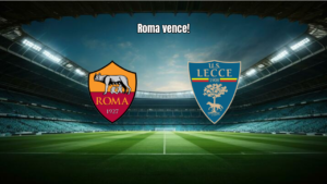 AS Roma vence Lecce por 1x0 com gol de Vaz na Serie A
