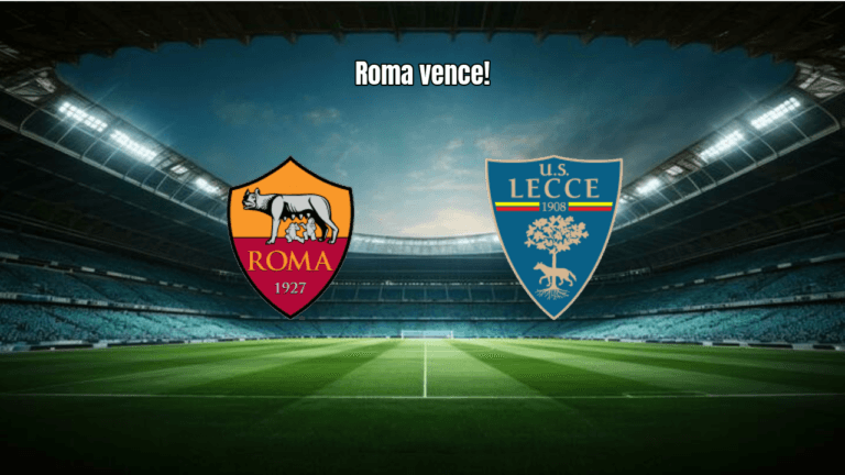 AS Roma vence Lecce por 1x0 com gol de Vaz na Serie A