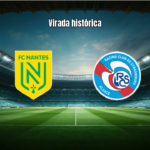 Strasbourg vira sobre Nantes em jogo eletrizante da Ligue 1