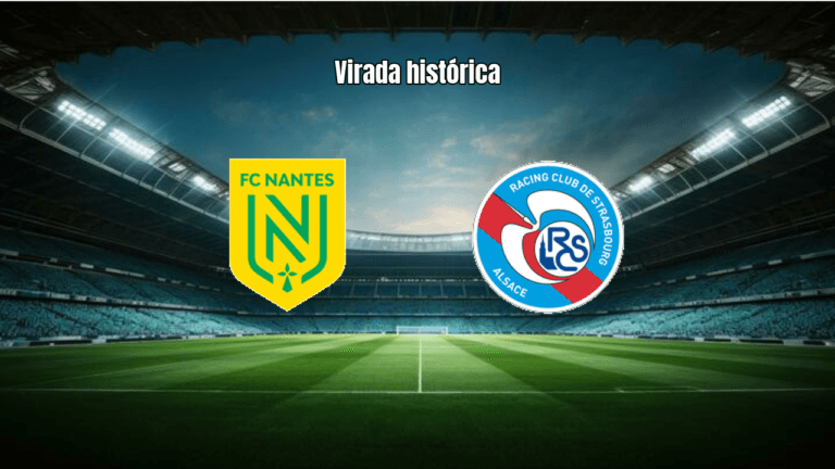 Strasbourg vira sobre Nantes em jogo eletrizante da Ligue 1