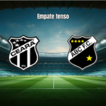 Ceará e ABC empatam em 1 a 1 na estreia da Copa do Nordeste