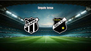 Ceará e ABC empatam em 1 a 1 na estreia da Copa do Nordeste