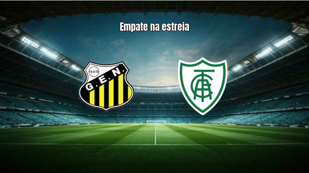 Novorizontino 1-1 América-MG: Empate na estreia da Copa Sul-Sudeste