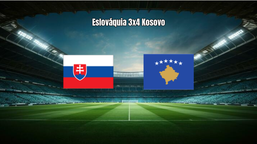 Kosovo vence Eslováquia em jogo eletrizante por 4 a 3 nas Eliminatórias