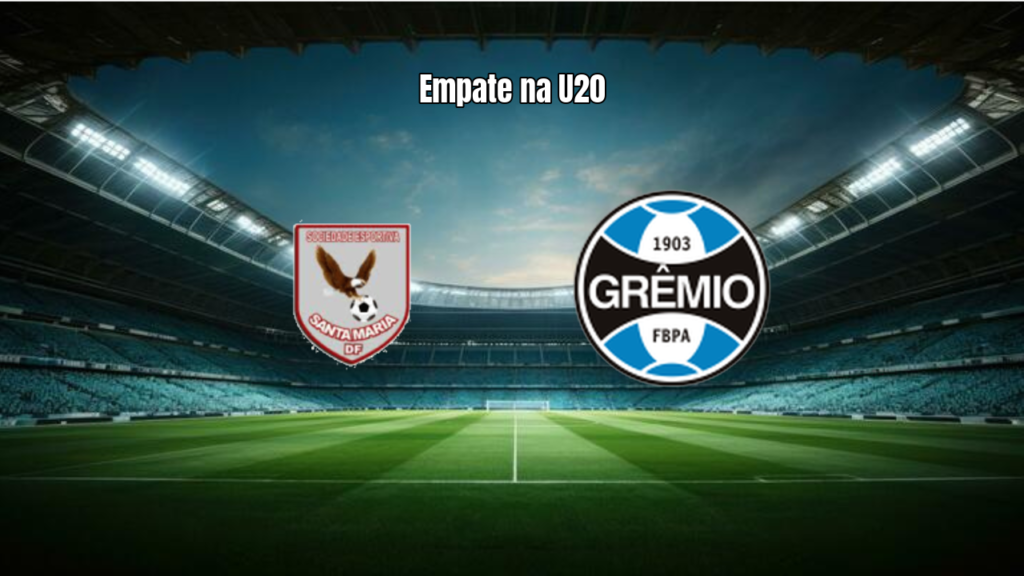 Santa Maria U20 e Grêmio U20 empatam no Estadual Junior