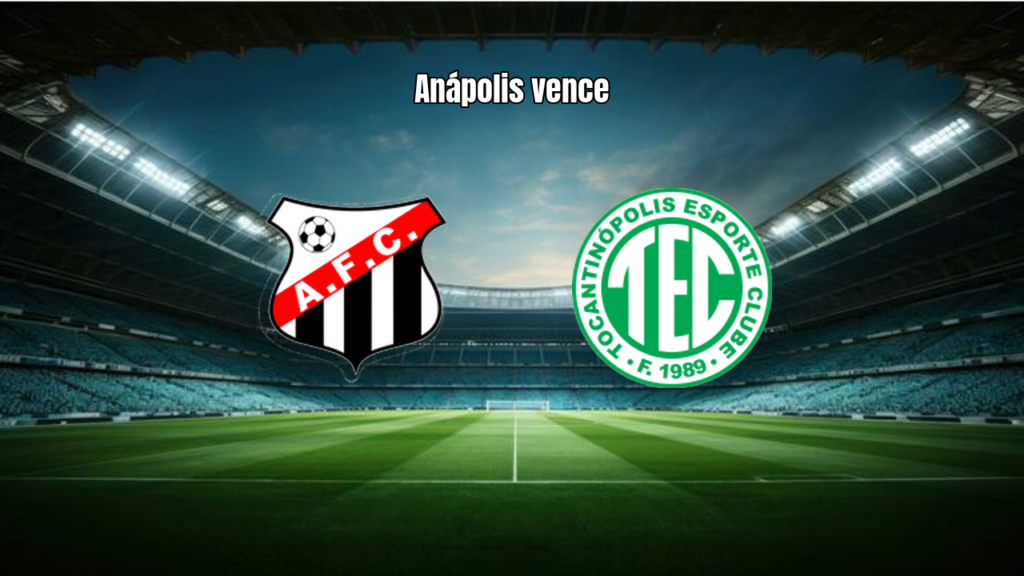 Anápolis vence Tocantinópolis por 2 a 0 na Copa Centro-Oeste