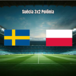 Suécia vence Polônia por 3 a 2 em jogo eletrizante da Eliminatórias