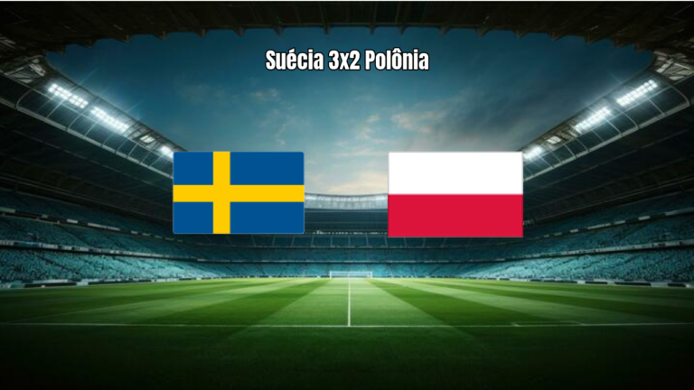 Suécia vence Polônia por 3 a 2 em jogo eletrizante da Eliminatórias