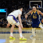 Gui Santos brilha, mas Warriors enfrentam Rockets em duelo crucial da NBA