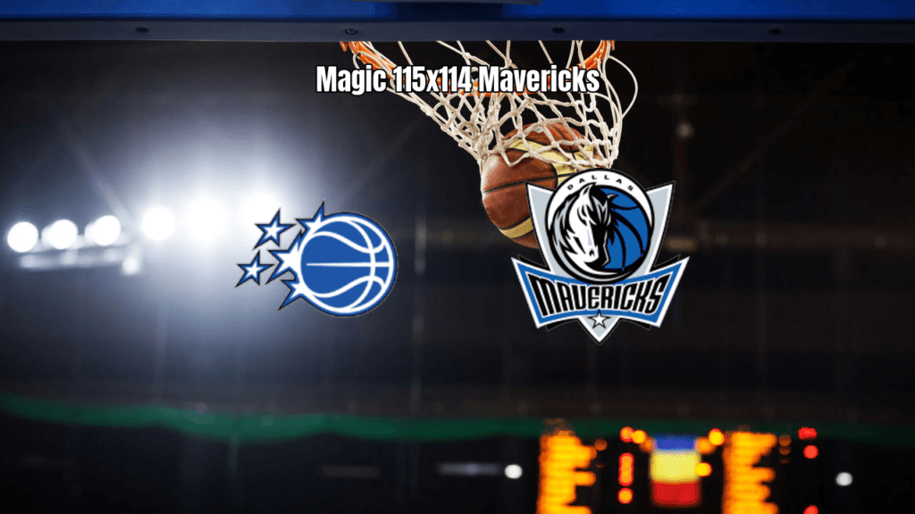 Orlando Magic vence Dallas Mavericks por 115 a 114 na NBA