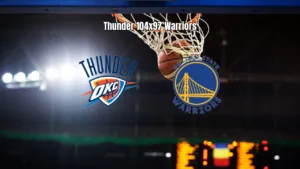 Oklahoma City Thunder vence Golden State Warriors por 104 a 97 na NBA