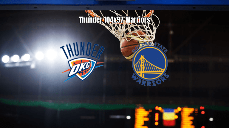 Oklahoma City Thunder vence Golden State Warriors por 104 a 97 na NBA