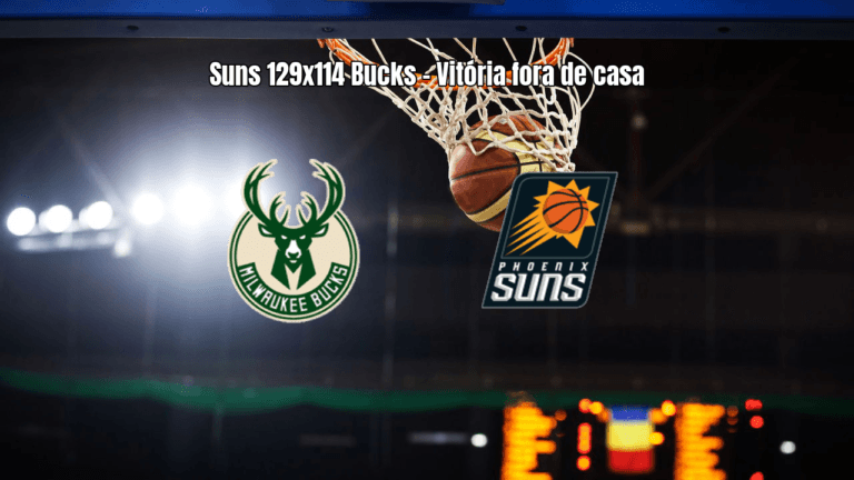 Phoenix Suns vence Milwaukee Bucks por 129 a 114 na NBA
