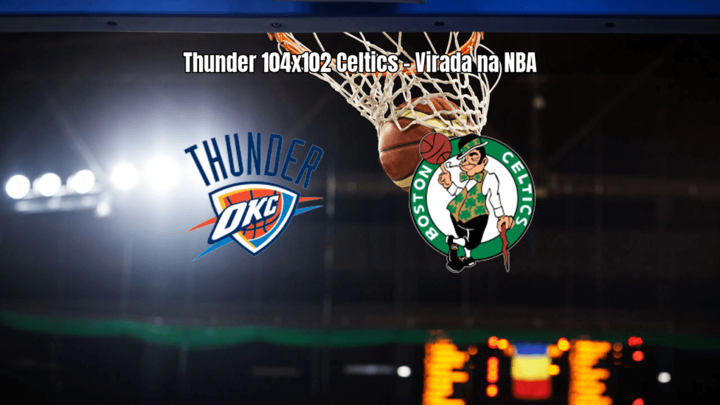 Oklahoma City Thunder vence Boston Celtics por 104 a 102 na NBA