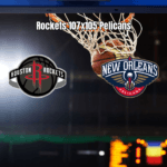 Houston Rockets vencem New Orleans Pelicans por 107 a 105 na NBA