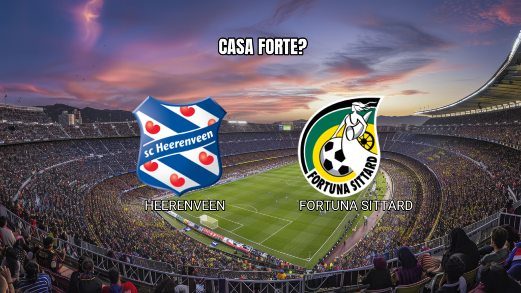 Palpite Heerenveen x Fortuna Sittard: Casa forte na Eredivisie 25/04/2026