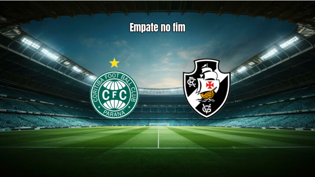 Coritiba 1-1 Vasco: Saldivia decide nos acréscimos no Couto Pereira