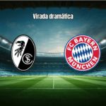 Bayern vira nos acréscimos e vence Freiburg por 3 a 2 na Bundesliga