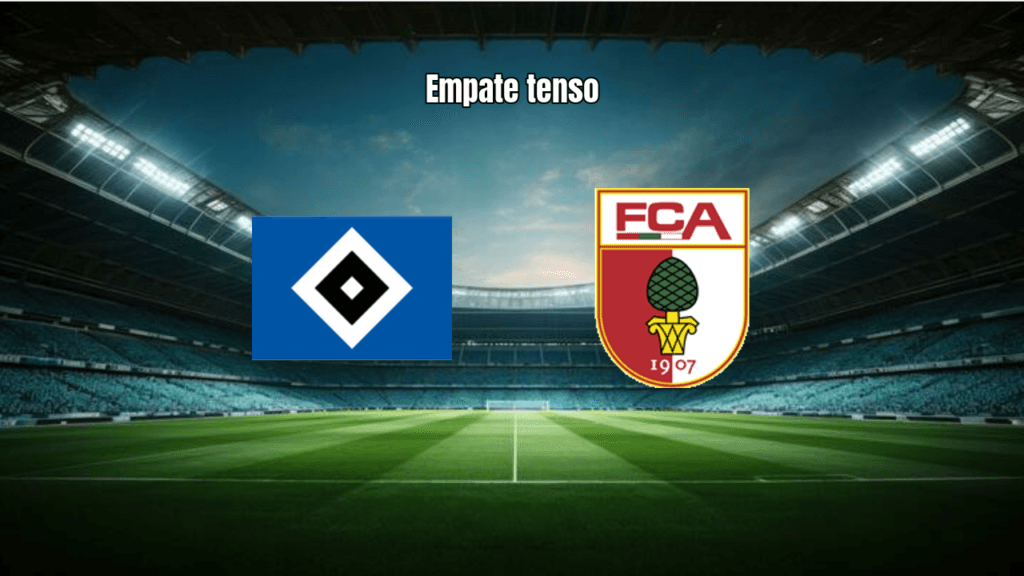Hamburger SV e FC Augsburg empatam em jogo agitado da Bundesliga