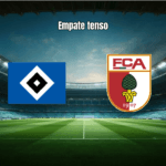 Hamburger SV e FC Augsburg empatam em jogo agitado da Bundesliga
