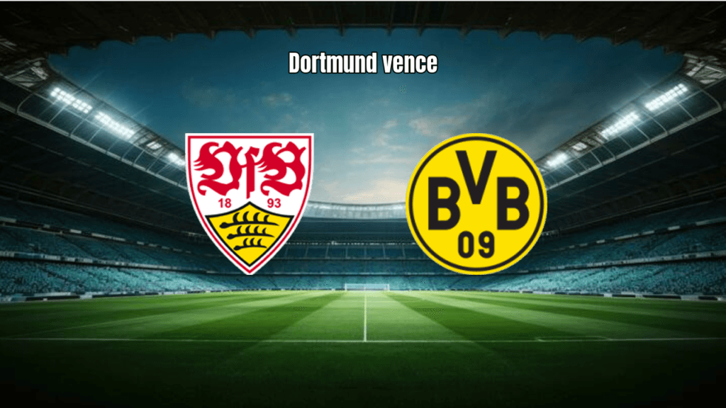 Borussia Dortmund vence Stuttgart com gols nos acréscimos na Bundesliga