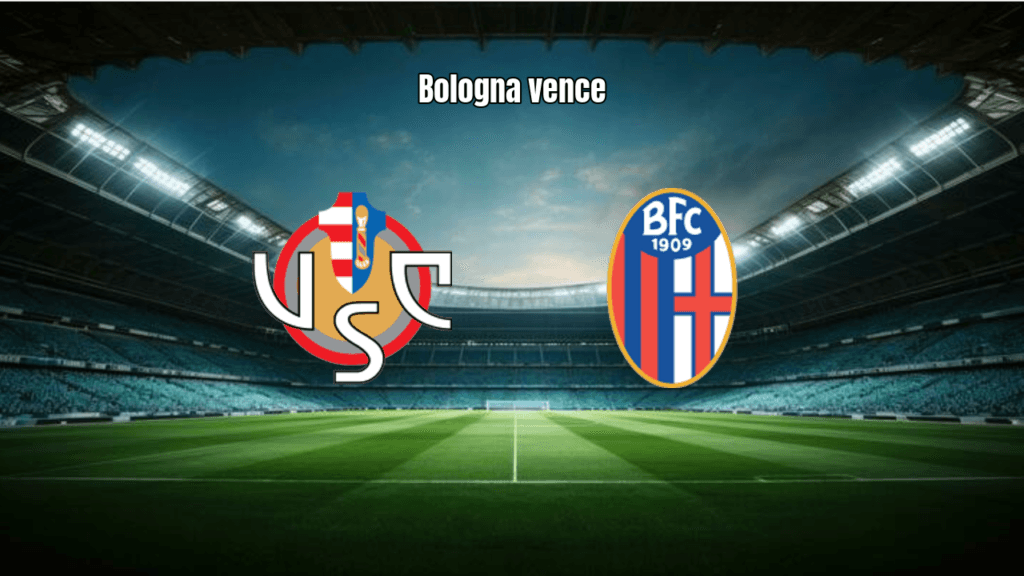 Bologna vence Cremonese por 2 a 1 em jogo agitado da Serie A