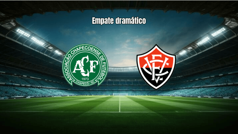 Chapecoense 1x1 Vitória: Empate com gols nos acréscimos na Arena Condá
