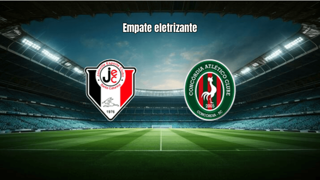 Joinville U20 e Concórdia U20 empatam em 2-2 no Catarinense Sub-20