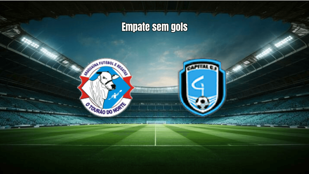 Araguaína e Capital Brasília empatam sem gols na Copa Centro-Oeste