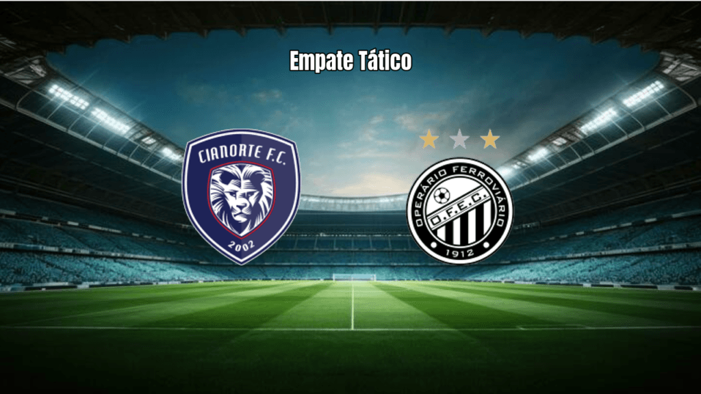 Cianorte e Operário-PR empatam sem gols na Copa Sul-Sudeste