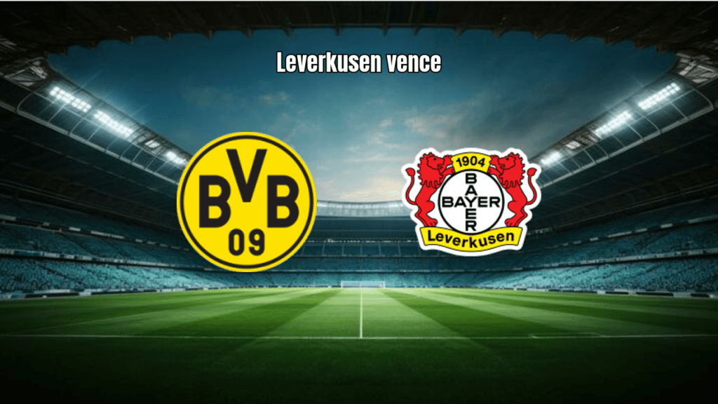 Bayer Leverkusen vence Borussia Dortmund por 1x0 na Bundesliga
