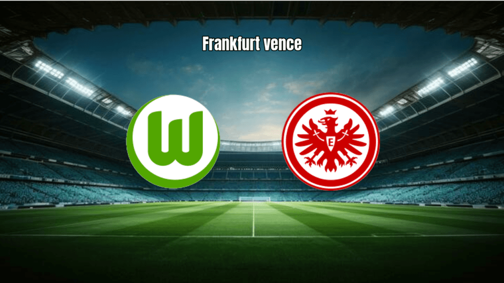 Eintracht Frankfurt vence Wolfsburg por 2 a 1 na Bundesliga