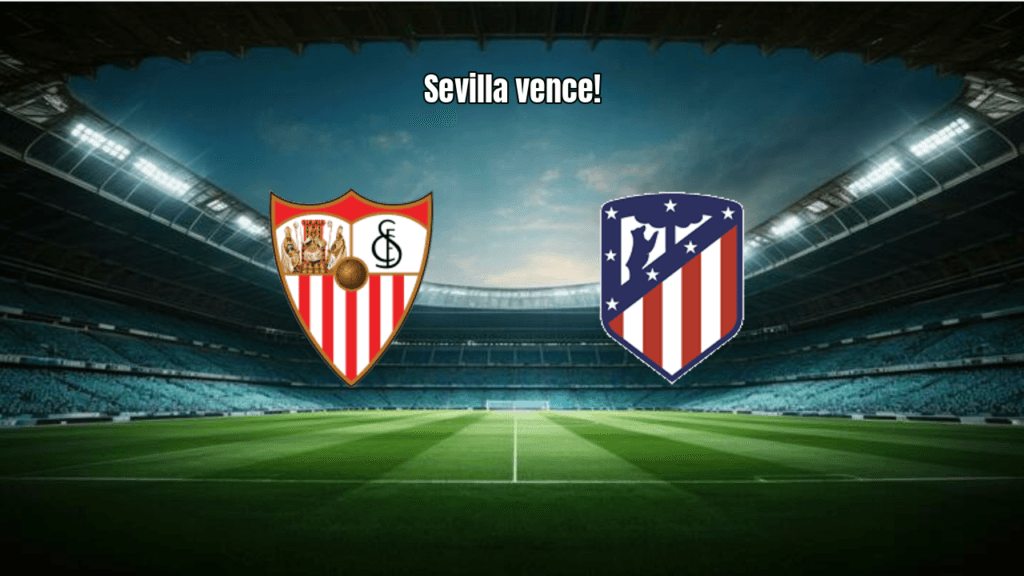 Sevilla vence Atlético de Madrid por 2 a 1 em jogo decisivo da La Liga