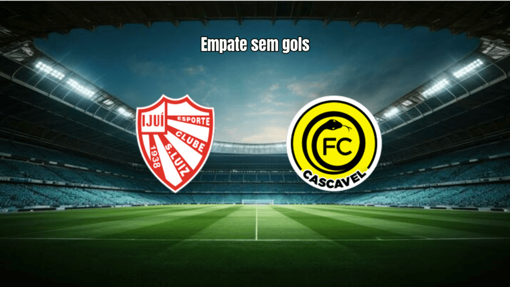 São Luiz e Cascavel empatam sem gols na Série D do Brasileirão