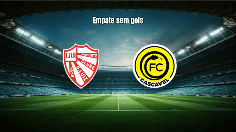 São Luiz e Cascavel empatam sem gols na Série D do Brasileirão