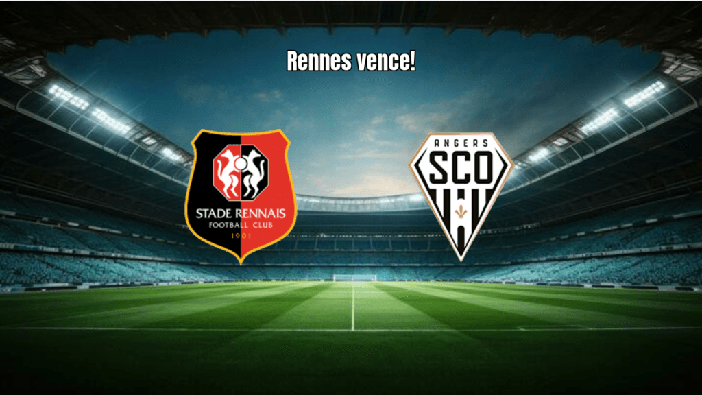 Rennes vence Angers por 2 a 1 em jogo decisivo da Ligue 1